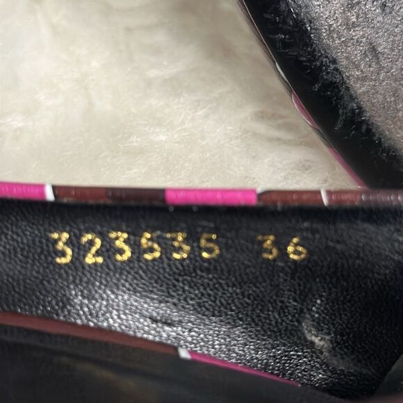 💯Authentic Gucci Heart Print Wedge Heels with Open Toes🍀 - Picture 14 of 16